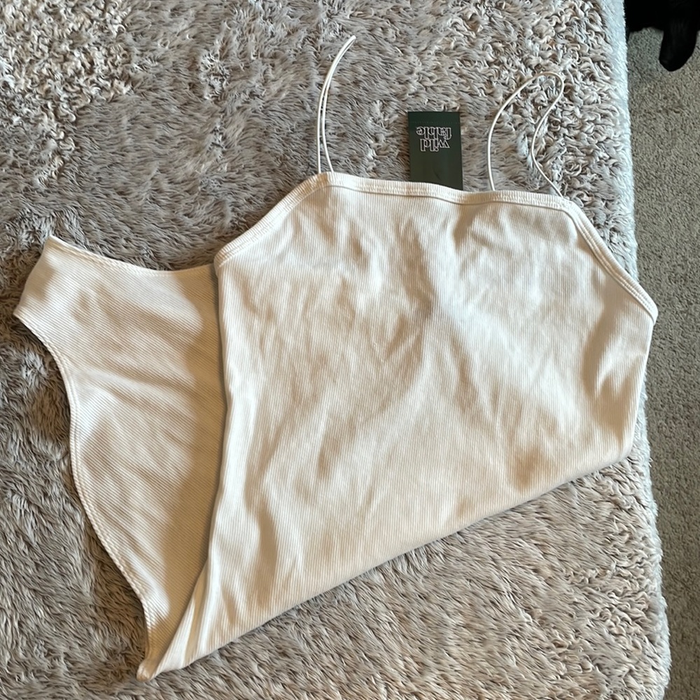 Women's Spaghetti Strap Bodysuit - Wild
Fable - White